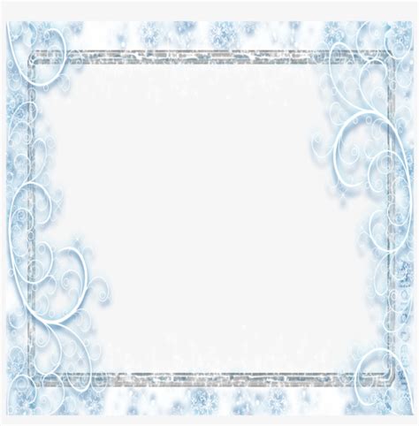 mq blue ice frame frames border borders picture frame transparent png