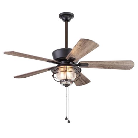 shop harbor breeze merrimack ii ceiling fan  extended length downrod  bronze  lowescom