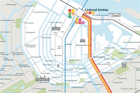 amsterdam rail map city train route map  offline travel guide