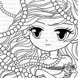 Coloring Pages Pretty Girl Girls Big Printable Color Stamp Instant Eyed Digi Pearl Getcolorings sketch template