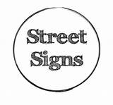 Street Signs sketch template