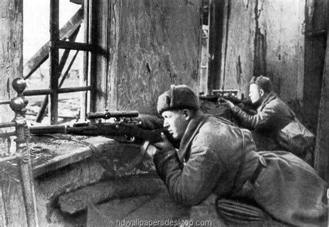 Soviet Snipers In Stalingrad Battle Of Stalingrad