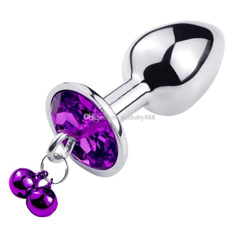 S M L Size Stainless Steel Anal Plug Crystal Jewelry Round Butt Plug