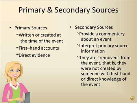 primary  secondary sources     difference