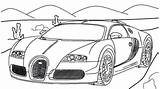Coloring Bugatti Cars Sports Pages Template Sketch sketch template