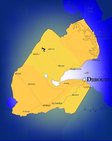 Djibouti Wall Map