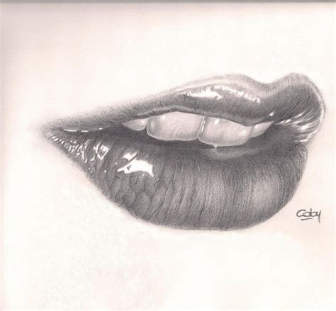 lips  uber topldeviantartcom lips drawing lips sketch realistic