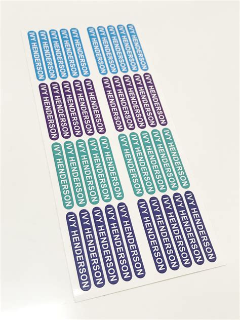mini pencil label pack coloured  pack willprint shepparton