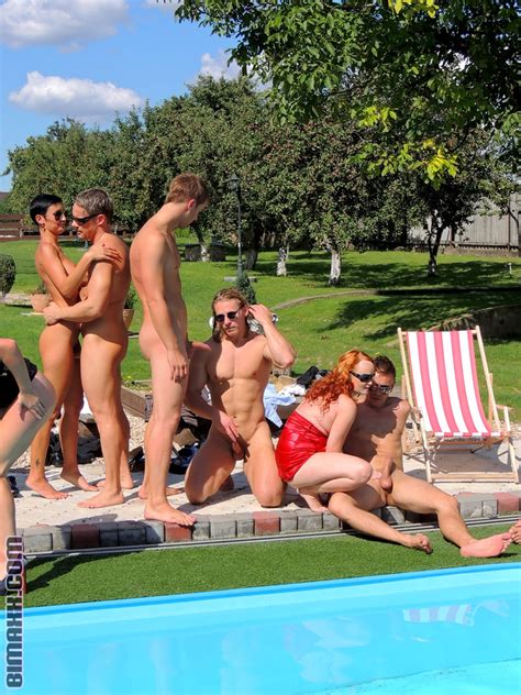 poolside bisex orgy features hot weather an xxx dessert picture 7