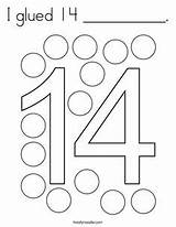 Glued Noodle Twisty Numbers sketch template