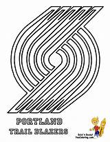 Coloring Blazers Logo Pages Basketball Portland Trail Logos Cruz Santa Cavaliers Printable Clipart Cleveland Nba Print Kids Printables Sheets Warriors sketch template