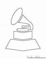 Grammy sketch template