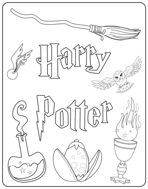 harry potter printable coloring pages fun  entertaining