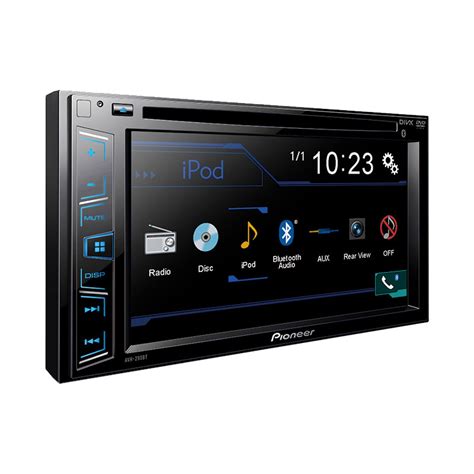 pioneer avh bt double din bluetooth  dash dvdcdamfm car stereo   wvga display