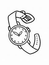 Coloring Pages Clock sketch template