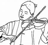Violinist Coloring Coloringcrew 21kb 470px sketch template