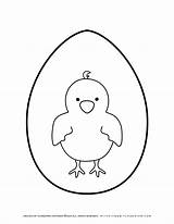Chick Coloring Easter Egg Cute Pages Planerium Inside sketch template