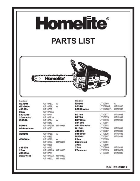 homelite electric chainsaw parts diagram