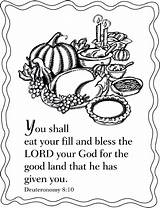 Thanksgiving Coloring Pages Christian Printable Kids Religious Scripture Bible Printables Fall Sunday School Scriptures Sheets Thanks Happy Give Crafts Adult sketch template