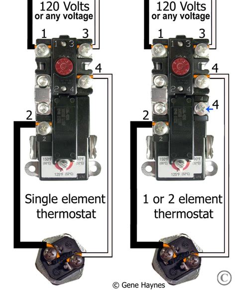 volt hot water heater wiring diagram