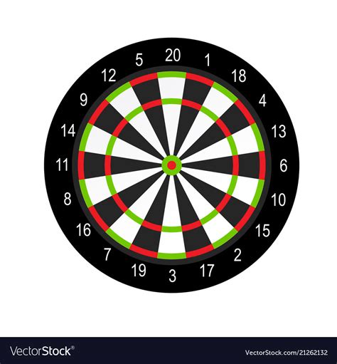 dart board layout design darts game royalty  vector