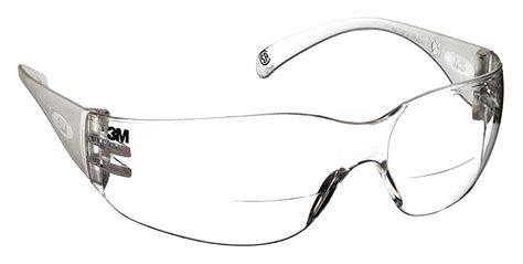 3m Clear Anti Fog Bifocal Safety Reading Glasses 2 5
