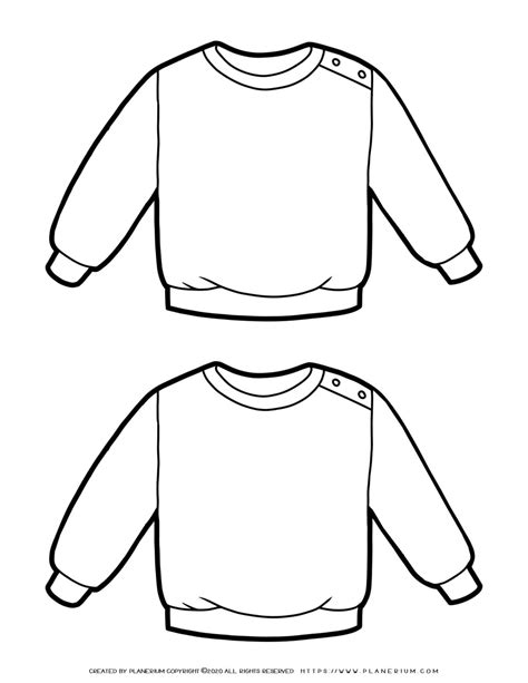 sweaters template planerium