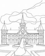 Coloring Pages Temple City Simply Provo Center Ministering sketch template