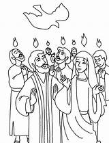 Pentecost Praise Holy Spirit Getdrawings Colorluna sketch template