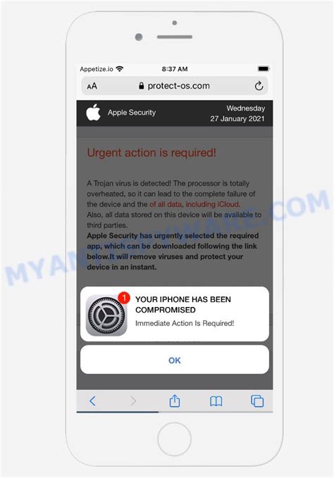 How To Remove Your Iphone Has Been Compromised Pop Up Scam Virus