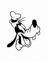 Dingo Coloring Print Pages Kids Simple Color Disney Mickey sketch template