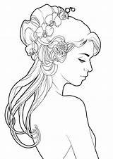 Coloriage Orchid Loup Imprimer Adults sketch template