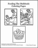 Coloring Feeding Pages Jesus 5000 Feeds Multitude Bible Miracles Word God Printable Colouring Activity Craftingthewordofgod Fish Clipart Crafts Sunday School sketch template