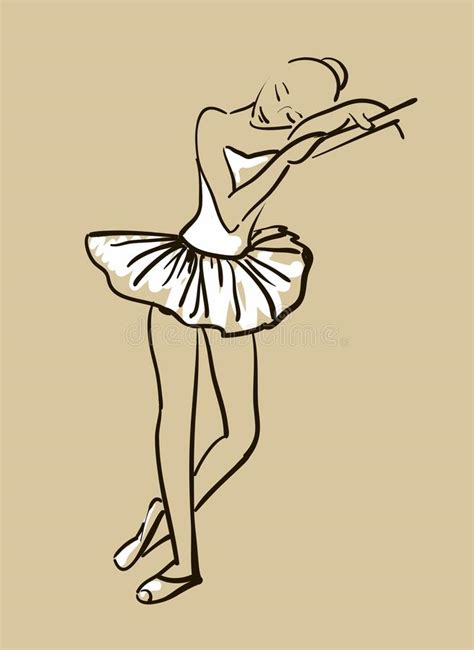Vector Sketch Of Girl S Ballerina Stock Vector