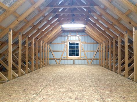 newly constructed pole barn         unfinished attic space accomplished