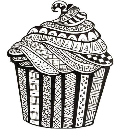 gambar adult coloring page happy birthday cake  pages adults