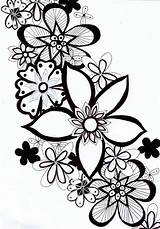 Doodle Doodles Drawings Drawing Quick Cute Flowers Very Doodling Flower Easy Coloring Pages Draw Zentangle Done Today Colouring Garden Try sketch template