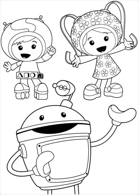 coloring pages coloring pages team umizoomi printable  kids