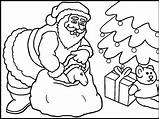 Santa Presents Coloring Pages sketch template