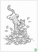 Dinokids Tigger Coloring Close sketch template