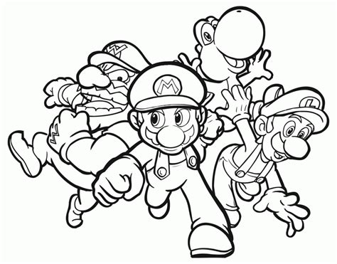 wario  waluigi coloring page image amp picture becuo