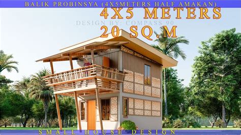 meters sqm  amakan small house design   bedroom youtube