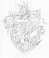 Ravenclaw Crest Coloring Pages Arms Coat Sketch Potter Harry Deviantart Template Hogwarts Templates sketch template