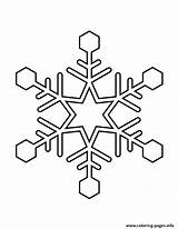 Stencil Snowflake Coloring Pages Printable Info sketch template