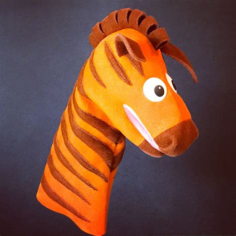 genius zebra   custom puppets baby einstein toys puppets