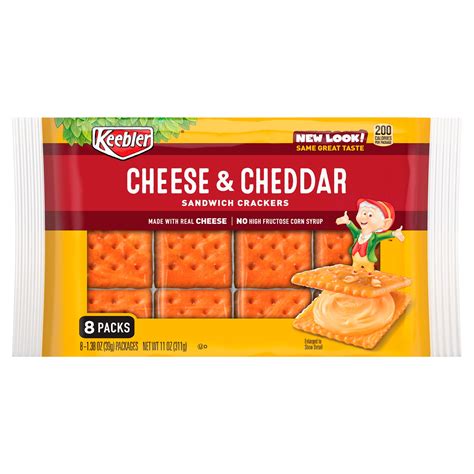 keebler cheese cheddar sandwich crackers  oz  count walmart