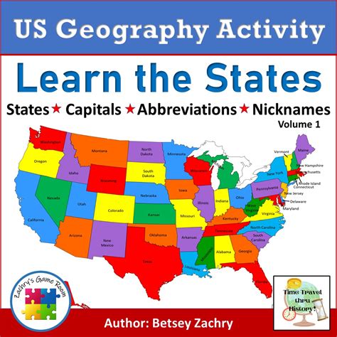 geography learn  states abbreviations capitals nicknames