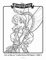 Fairy Pirate Coloring Tinkerbell Pages Printable Disney Fawn Sheet Fairies Tinker Bell Friends Skgaleana Adult Books Tweet sketch template