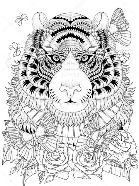 year   tiger coloring page coloring pages