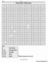 Coloring Multiplication Pokemon Number Color Worksheets Pixel Squared Charizard Math Pages Basic Worksheet Nintendo Printable Coloringsquared Division Addition Table Megatron sketch template